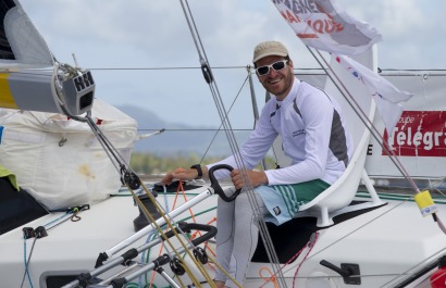 Anthony Marchand, skipper du Figaro Bretagne-Crédit Mutuel Performance, 4eme de la Transat Bretagne-Martinique - Fort de France 