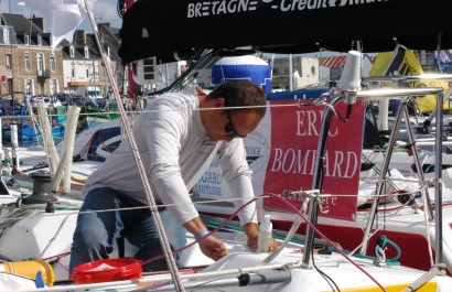 Ambiance sur la Solitaire du Figaro - Eric Bompard Cachemire