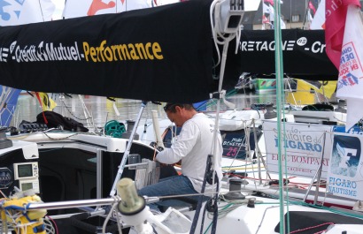 Ambiance sur la Solitaire du Figaro - Eric Bompard Cachemire