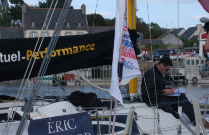 Ambiance sur la Solitaire du Figaro - Eric Bompard Cachemire