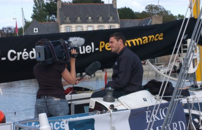 Ambiance sur la Solitaire du Figaro - Eric Bompard Cachemire