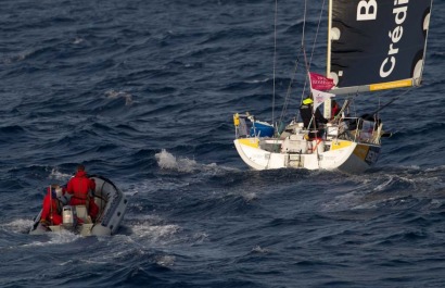 Ambiance sur la Solitaire du Figaro - Eric Bompard Cachemire