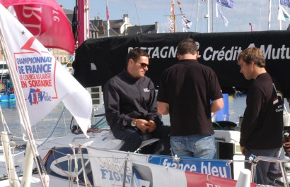 Ambiance sur la Solitaire du Figaro - Eric Bompard Cachemire