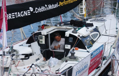 Ambiance sur la Solitaire du Figaro - Eric Bompard Cachemire