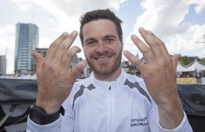 Anthony Marchand, skipper du Figaro Bretagne-Crédit Mutuel Performance, 4eme de la Transat Bretagne-Martinique - Fort de France 
