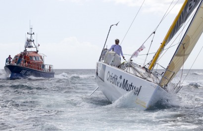 Anthony Marchand, skipper du Figaro Bretagne-Crédit Mutuel Performance, 4eme de la Transat Bretagne-Martinique - Fort de France 