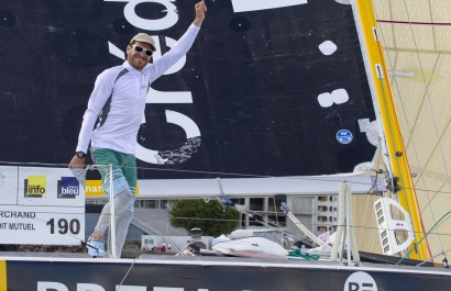 Anthony Marchand, skipper du Figaro Bretagne-Crédit Mutuel Performance, 4eme de la Transat Bretagne-Martinique - Fort de France 