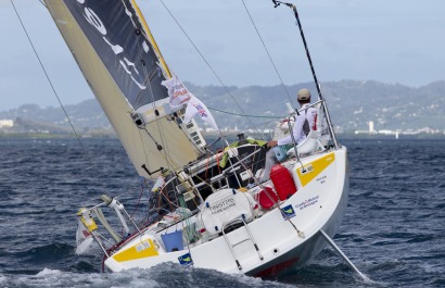 Anthony Marchand, skipper du Figaro Bretagne-Crédit Mutuel Performance, 4eme de la Transat Bretagne-Martinique - Fort de France 