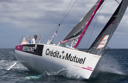 Corentin Horeau, skipper du Figaro Bretagne-Crédit Mutuel Espoir, 8eme de la Transat Bretagne-Martinique - Fort de France le 08/