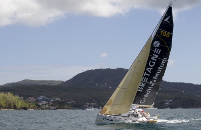 Anthony Marchand, skipper du Figaro Bretagne-Crédit Mutuel Performance, 4eme de la Transat Bretagne-Martinique - Fort de France 