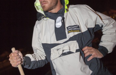 Anthony Marchand skipper du Figaro Bretagne Credit Mutuel Performance, 11eme de la 3eme etape entre Beaulieu sur Mer et Sete - l