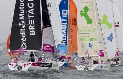 Depart de la 2eme etape de la Solitaire du Figaro-Eric Bompard cachemire 2013  entre Porto (Portugal) et Gijon (Espagne) - Porto