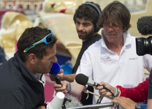 Anthony Marchand, skipper du Figaro Bretagne Credit Mutuel Performance, 3eme de la 2eme etape de la Solitaire du Figaro-Eric Bom