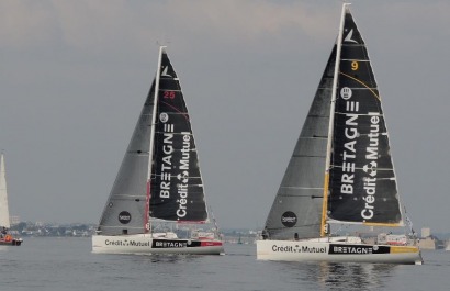 Les Figaro Bretagne - Credit Mutuel sur la Solo Lorient Horta 