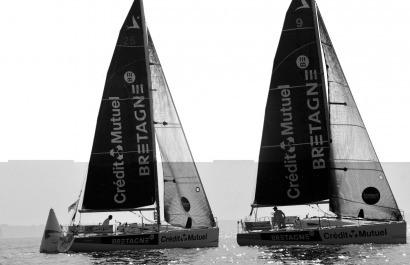 Les Figaro Bretagne - Credit Mutuel sur la Solo Lorient Horta 