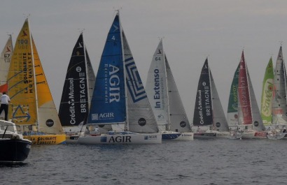 Les Figaro Bretagne - Credit Mutuel sur la Solo Lorient Horta 