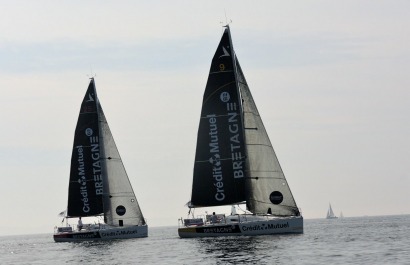 Les Figaro Bretagne - Credit Mutuel sur la Solo Lorient Horta 