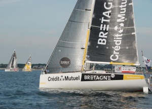 Les Figaro Bretagne - Credit Mutuel sur la Solo Lorient Horta 