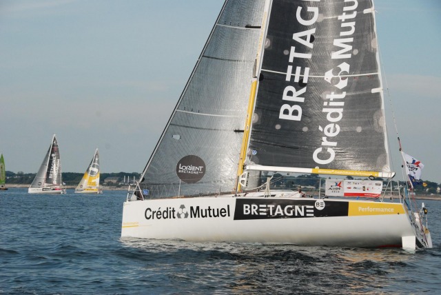 Les Figaro Bretagne - Credit Mutuel sur la Solo Lorient Horta