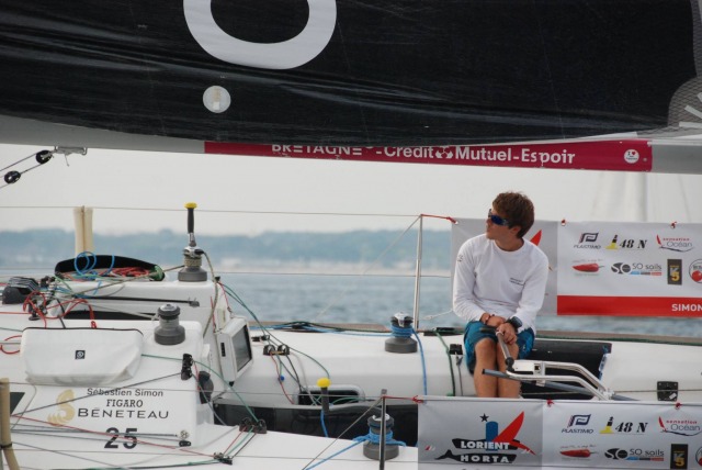 Les Figaro Bretagne - Credit Mutuel sur la Solo Lorient Horta