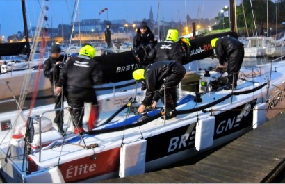 Grand Prix Guyader en M34 avec Nicolas TROUSSEL sur Bretagne Credit Mutuel Élite