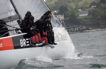 Grand Prix Guyader en M34 avec Nicolas TROUSSEL sur Bretagne Credit Mutuel Élite