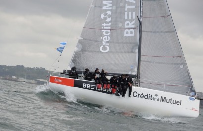 Grand Prix Guyader en M34 avec Nicolas TROUSSEL sur Bretagne Credit Mutuel Élite