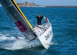 Solitaire du Figaro - Eric Bompard cachemire avec Corentin HOREAU et Sebastien SIMON en Figaro Beneteau