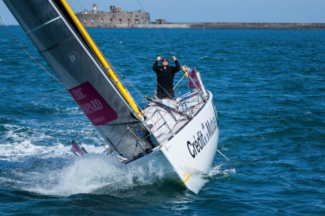 Solitaire du Figaro - Eric Bompard cachemire avec Corentin HOREAU et Sebastien SIMON en Figaro Beneteau