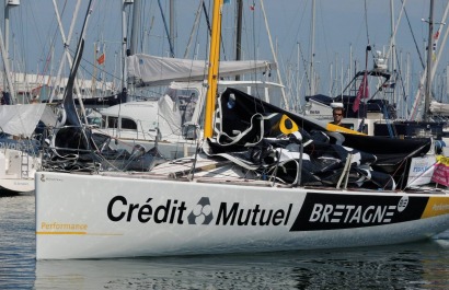 Solitaire du Figaro - Eric Bompard cachemire avec Corentin HOREAU et Sebastien SIMON en Figaro Beneteau