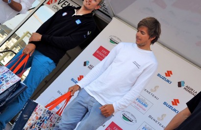 Solitaire du Figaro - Eric Bompard cachemire avec Corentin HOREAU et Sebastien SIMON en Figaro Beneteau