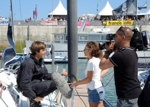 Solitaire du Figaro - Eric Bompard cachemire avec Corentin HOREAU et Sebastien SIMON en Figaro Beneteau