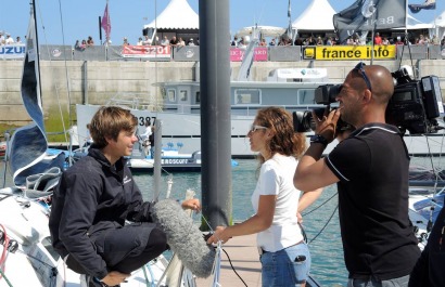 Solitaire du Figaro - Eric Bompard cachemire avec Corentin HOREAU et Sebastien SIMON en Figaro Beneteau