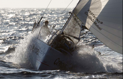 Solitaire du Figaro - Eric Bompard cachemire avec Corentin HOREAU et Sebastien SIMON en Figaro Beneteau