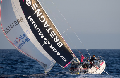 Solitaire du Figaro - Eric Bompard cachemire avec Corentin HOREAU et Sebastien SIMON en Figaro Beneteau