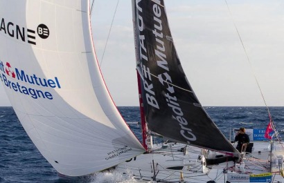 Solitaire du Figaro - Eric Bompard cachemire avec Corentin HOREAU et Sebastien SIMON en Figaro Beneteau