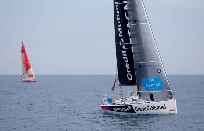 Solitaire du Figaro - Eric Bompard cachemire avec Corentin HOREAU et Sebastien SIMON en Figaro Beneteau