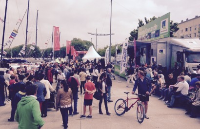 Ambiance départ de la Normandy Channel Race