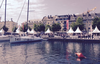 Ambiance départ de la Normandy Channel Race