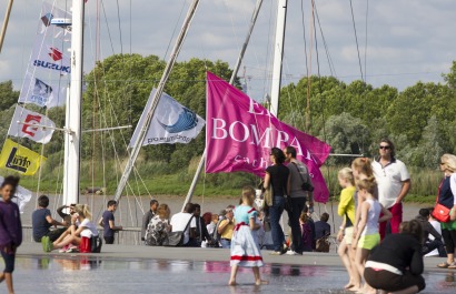 Ambiance sur le village de la Solitaire du Figaro Eric Bompard cachemire 2015 - Bordeaux le 25/05/2015