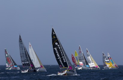 Depart de la 2eme etape de la Solitaire du Figaro - Eric Bompard cachemire entre La Corogne (Espagne) et La Cornouaille - La Cor