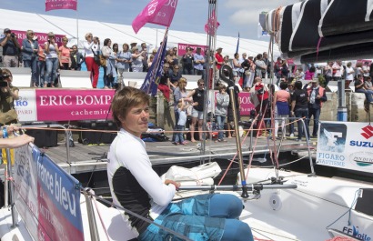 Ambiance avant le depart de la 3eme etape de la Solitaire du Figaro - Eric Bompard cachemire entre La Cornouaille et Torbay (Ang