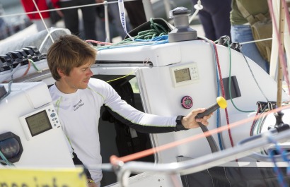 Ambiance avant le depart de la 3eme etape de la Solitaire du Figaro - Eric Bompard cachemire entre La Cornouaille et Torbay (Ang