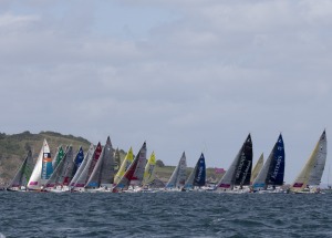 Depart de la 4eme etape de la Solitaire du Figaro - Eric Bompard cachemire entre Torbay (Angleterre) et Dieppe - Torbay le 21/06
