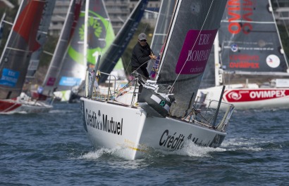 Depart de la 4eme etape de la Solitaire du Figaro - Eric Bompard cachemire entre Torbay (Angleterre) et Dieppe - Torbay le 21/06