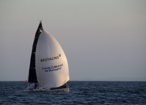 Corentin Horeau (Bretagne Credit Mutuel Performance) lors de la 4eme etape de la Solitaire du Figaro - Eric Bompard cachemire en