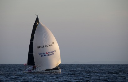 Corentin Horeau (Bretagne Credit Mutuel Performance) lors de la 4eme etape de la Solitaire du Figaro - Eric Bompard cachemire en