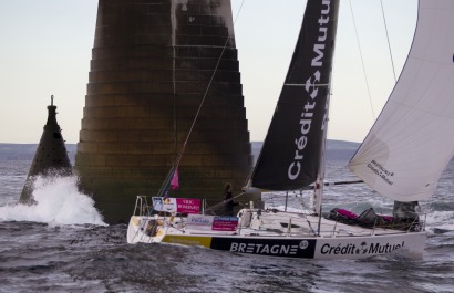 Corentin Horeau (Bretagne Credit Mutuel Performance) lors de la 4eme etape de la Solitaire du Figaro - Eric Bompard cachemire en