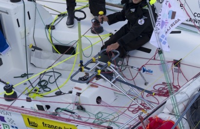 Figaro Bretagne Credit Mutuel Performance - Sebastien Simon et Xavier Macaire - Transat AG2R LA MONDIALE 2016 - Concarneau le 31