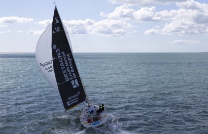 Figaro Bretagne Credit Mutuel Performance - Sebastien Simon et Xavier Macaire - Transat AG2R LA MONDIALE 2016 - Concarneau le 31